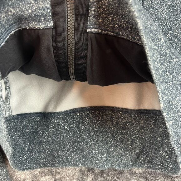 Lululemon Scuba Hoodie Full Zip Jacket Speckled Blue Thumb Holes Fleece 8 - Picture 5 of 12